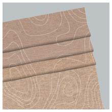 Load image into Gallery viewer, Subtle Lines Neutral Tone Window Roman Shade