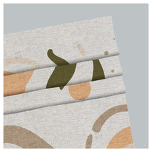 Load image into Gallery viewer, Mid Century Boho Organic Shapes Abstract Window Roman Shade