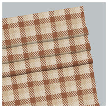 Load image into Gallery viewer, Elegant Tartan Pattern Print Window Roman Shade