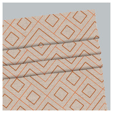 Load image into Gallery viewer, Mid Century Geometric Pattern Print Window Roman Shade