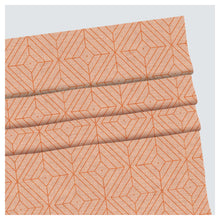 Load image into Gallery viewer, Midcentury Geometric Pattern Print Window Roman Shade