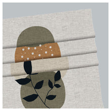 Load image into Gallery viewer, Modern Boho Tropical Leaf Abstract Window Roman Shade