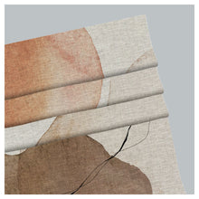 Load image into Gallery viewer, Earth Tone Abstract Pattern Print Window Roman Shade