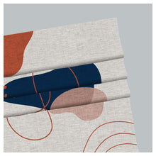 Load image into Gallery viewer, Midcentury Organic Free Form Shapes Window Roman Shade