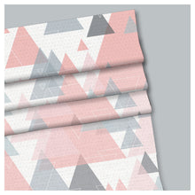 Load image into Gallery viewer, Pink Triangle Scandinavian Window Roman Shade