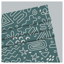 Load image into Gallery viewer, Hand Drawn Abstract Element Pattern Print Window Roman Shade