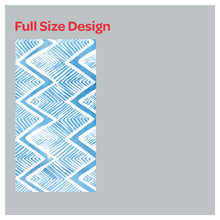 Load image into Gallery viewer, Blue Watercolor Geometry Window Roman Shade