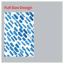 Load image into Gallery viewer, Blue Watercolor Brush Paints Window Roman Shade