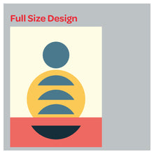 Load image into Gallery viewer, Collage Geometric Bauhaus Style Pattern Print Window Roman Shade