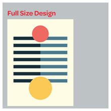 Load image into Gallery viewer, Collage Geometric Bauhaus Style Pattern Print Window Roman Shade