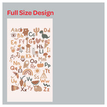 Load image into Gallery viewer, Nursery Boho Alphabet Letters Art Pattern Print Window Roman Shade