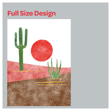 Load image into Gallery viewer, Coachella Arizona Desert Landscape Pattern Print Window Roman Shade