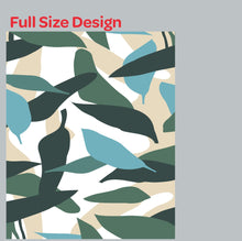 Load image into Gallery viewer, Abstract Botanical Palm Print Fabric Window Roman Shade