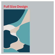 Load image into Gallery viewer, Abstract Blue Indigo Painting Navy Theme Linen Window Roman Shade