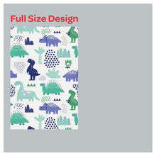 Load image into Gallery viewer, Dinosaur Nursery Pattern Print Window Roman Shade