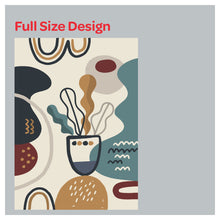 Load image into Gallery viewer, Mid Century Modern Boho Tropical Plants Nature Print Window Roman Shade