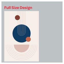 Load image into Gallery viewer, Mid Century Modern Boho Art Window Roman Shade