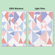 Load image into Gallery viewer, Contemporary Triangle Geometric Pastel Color Window Roller Shade