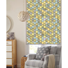 Load image into Gallery viewer, Mid Century Geometries Mosaic Pattern Window Roller Shade