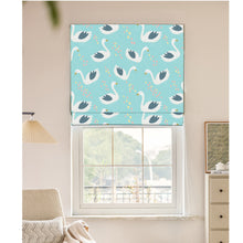 Load image into Gallery viewer, Happy Duck Nursery Mint Color Window Roman Shade