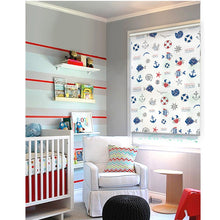 Load image into Gallery viewer, Nursery Kid Baby Room Nautical Ocean Theme Roller Shade