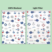 Load image into Gallery viewer, Nursery Kid Baby Room Nautical Ocean Theme Roller Shade