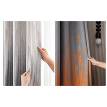 Load image into Gallery viewer, Ombre Wave Premium Linen Window Curtains Drapery