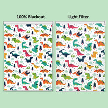 Load image into Gallery viewer, Nursery Dinosaur Print Roller Shade