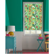 Load image into Gallery viewer, Tropical Jungle Tiger Monkey Animal Friends Window Roller Shade