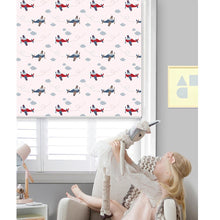 Load image into Gallery viewer, Nursery Kid Baby Room Airplane Aeroplane Window Roller Shade