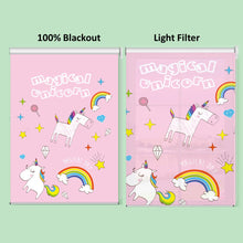 Load image into Gallery viewer, Magical Unicorn Nursery Pink Room Window Roller Shade