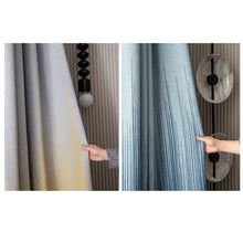 Load image into Gallery viewer, Ombre Wave Premium Linen Window Curtains Drapery