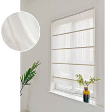 Load image into Gallery viewer, White Semi See Through Light Filtering Window Roman Shade