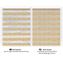 Load image into Gallery viewer, Glitter Neutral Window Blinds Zebra Roller Shade with Valance