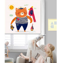 Load image into Gallery viewer, Nursery Kid Baby Room Fishing Papa Bear Window Roller Shade