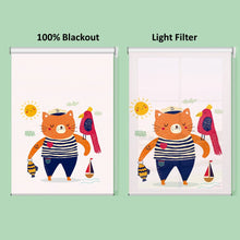 Load image into Gallery viewer, Nursery Kid Baby Room Fishing Papa Bear Window Roller Shade