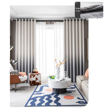 Load image into Gallery viewer, Ombre Wave Premium Linen Window Curtains Drapery