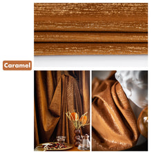 Load image into Gallery viewer, Royal Velvet with Gold Accents Window Curtains Drapery