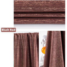 Load image into Gallery viewer, Royal Velvet with Gold Accents Window Curtains Drapery