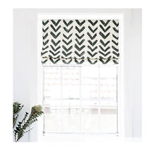 Load image into Gallery viewer, Black and White Arrow Nordic Scandinavian Window Roman Shade
