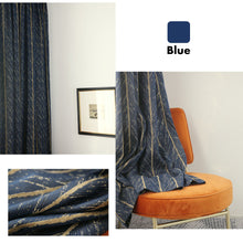 Load image into Gallery viewer, Golden Glamour Herringbone Window Curtains Drapery