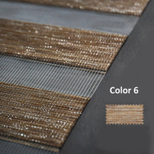 Load image into Gallery viewer, Glitter Neutral Window Blinds Zebra Roller Shade with Valance