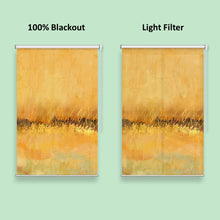 Load image into Gallery viewer, Abstract Golden Farm Print Window Roller Shade
