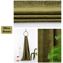 Load image into Gallery viewer, Royal Velvet with Gold Accents Window Curtains Drapery