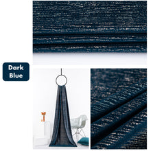 Load image into Gallery viewer, Royal Velvet with Gold Accents Window Curtains Drapery