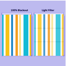 Load image into Gallery viewer, Mid Century Colorful Striped Window Roller Shade