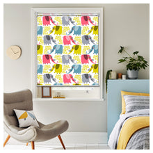 Load image into Gallery viewer, Colorful Elephants Nursery Theme Window Roller Shade