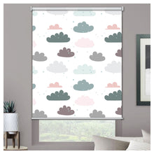 Load image into Gallery viewer, Pastel Nursery White Sky and Pastel Clouds Window Roller Shade