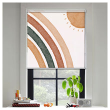 Load image into Gallery viewer, Bohemian Rainbow and Sun Window Roller Shade