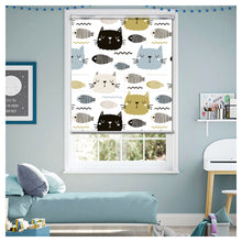 Load image into Gallery viewer, Kitty Cat Print Nursery Theme Window Roller Shade
